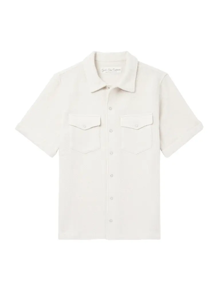 God's True Cashmere Cashmere-Jacquard Shirt - Men