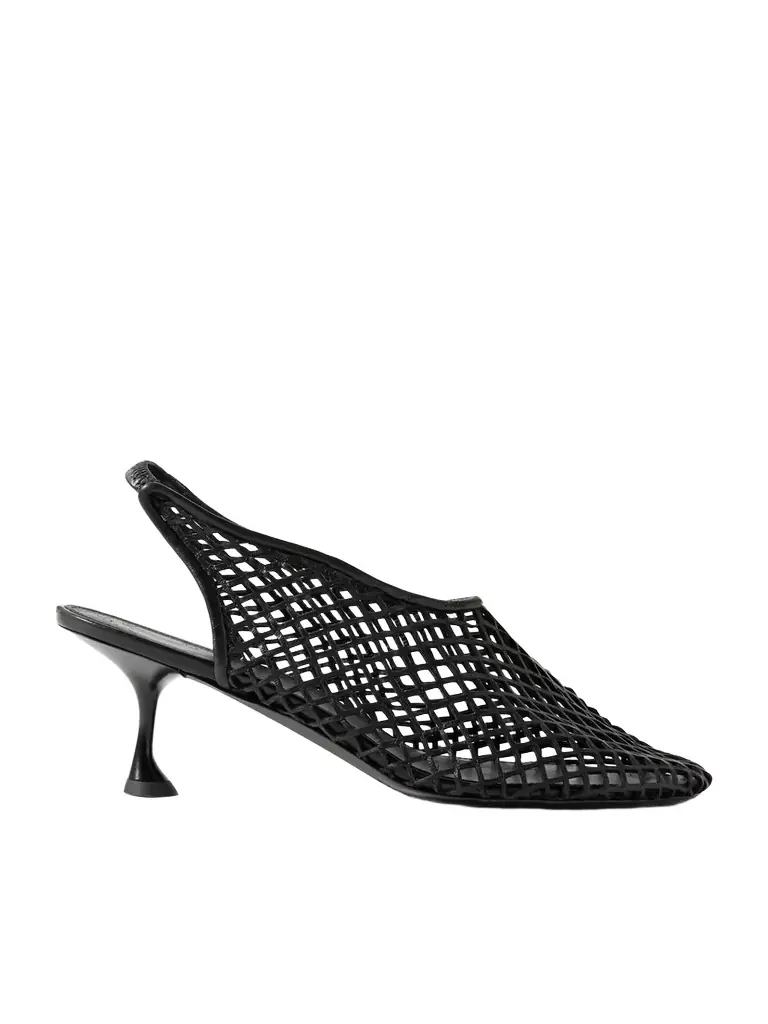 Proenza Schouler Tee 60 Cutout Leather Slingback Pumps