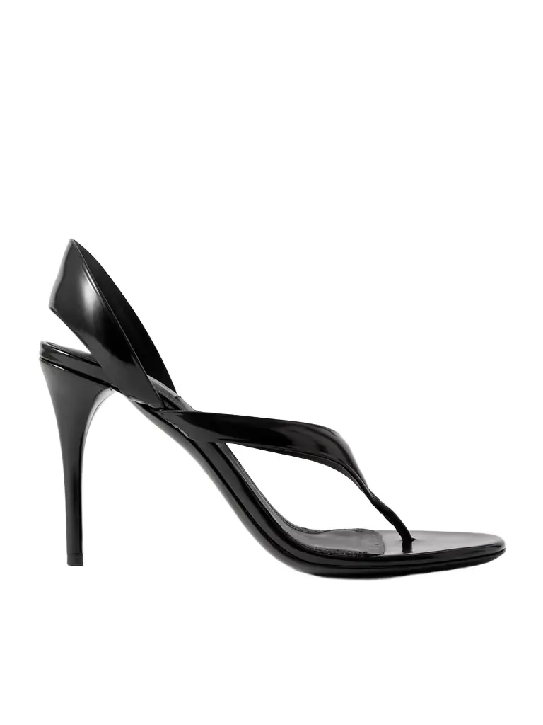 Alaïa Tong 90 Patent-leather Sandals