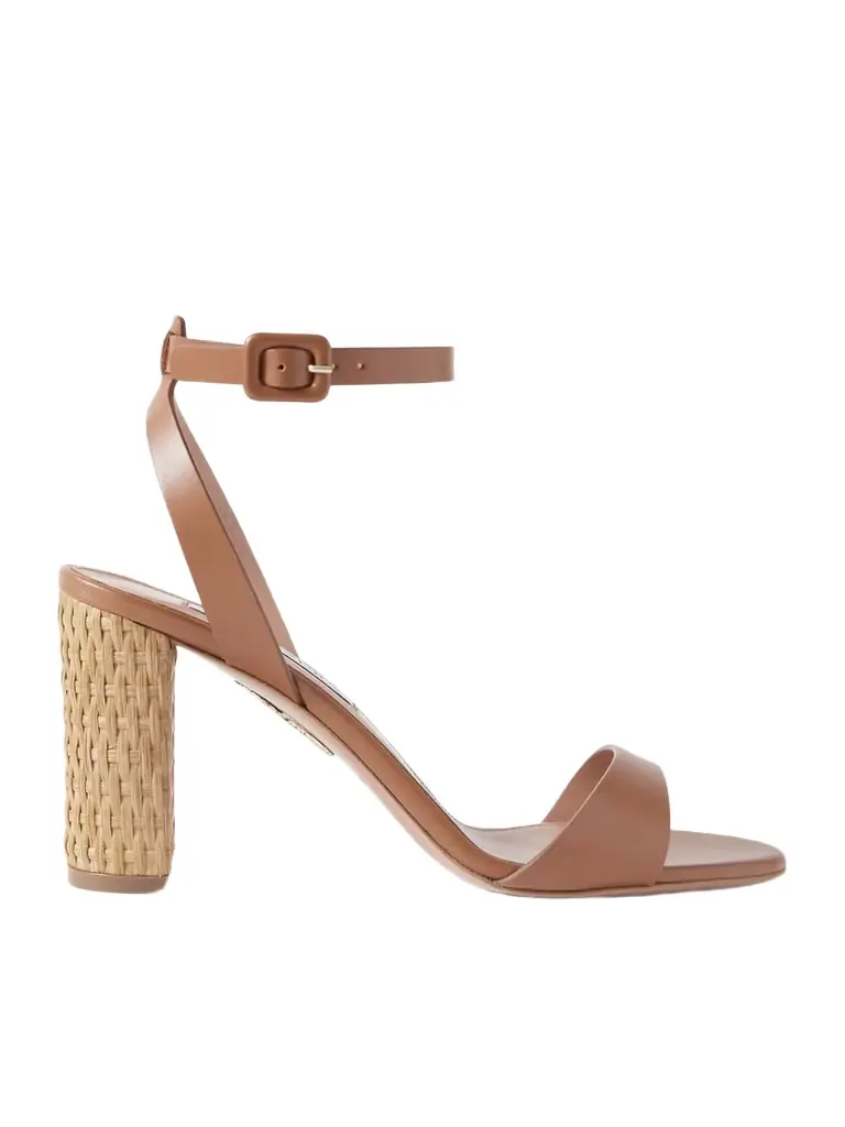 Aquazzura Sunseeker 85 Leather Sandals