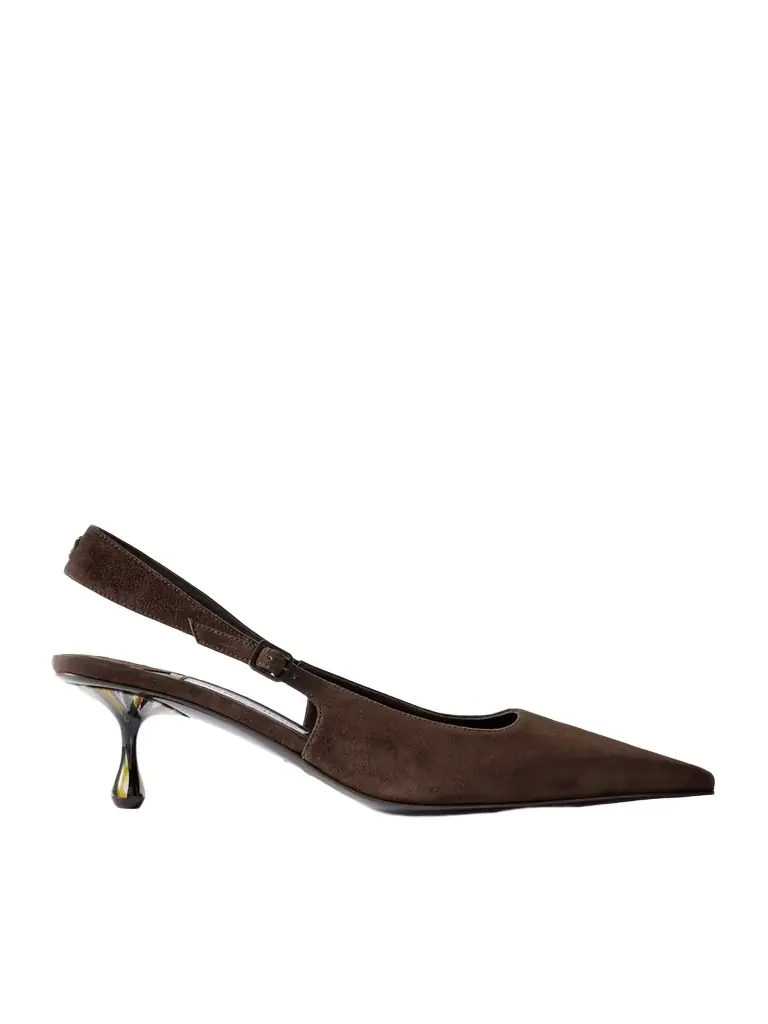 Jimmy Choo Amel 50 Suede Slingback Pumps