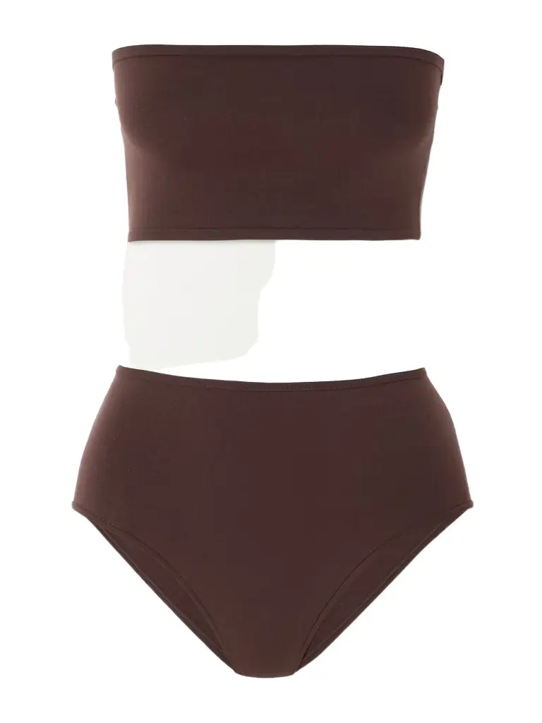 Alaïa Stretch-jersey Bandeau Bra And Briefs Set
