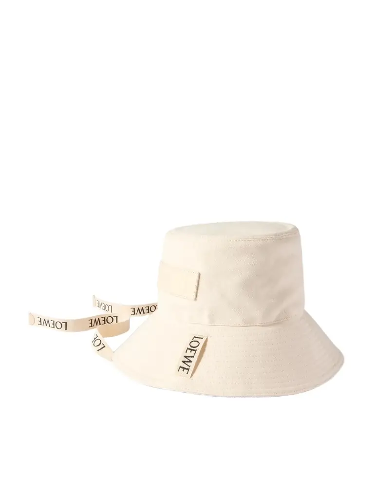 Loewe Paula’s Ibiza Logo-Appliquèd Cotton-Canvas Bucket Hat - Men