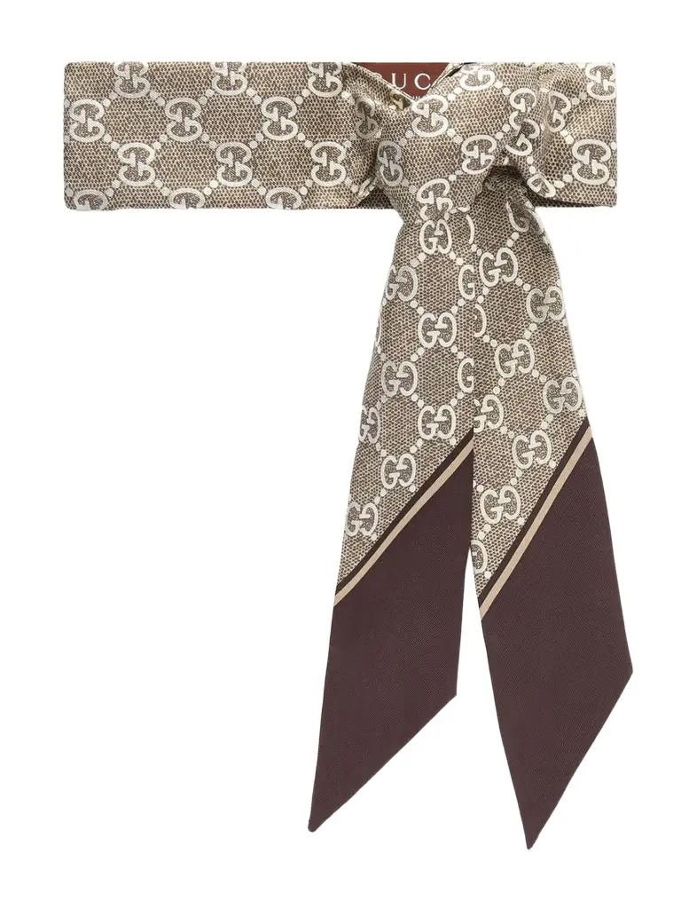 Gucci Printed Silk-twill Scarf