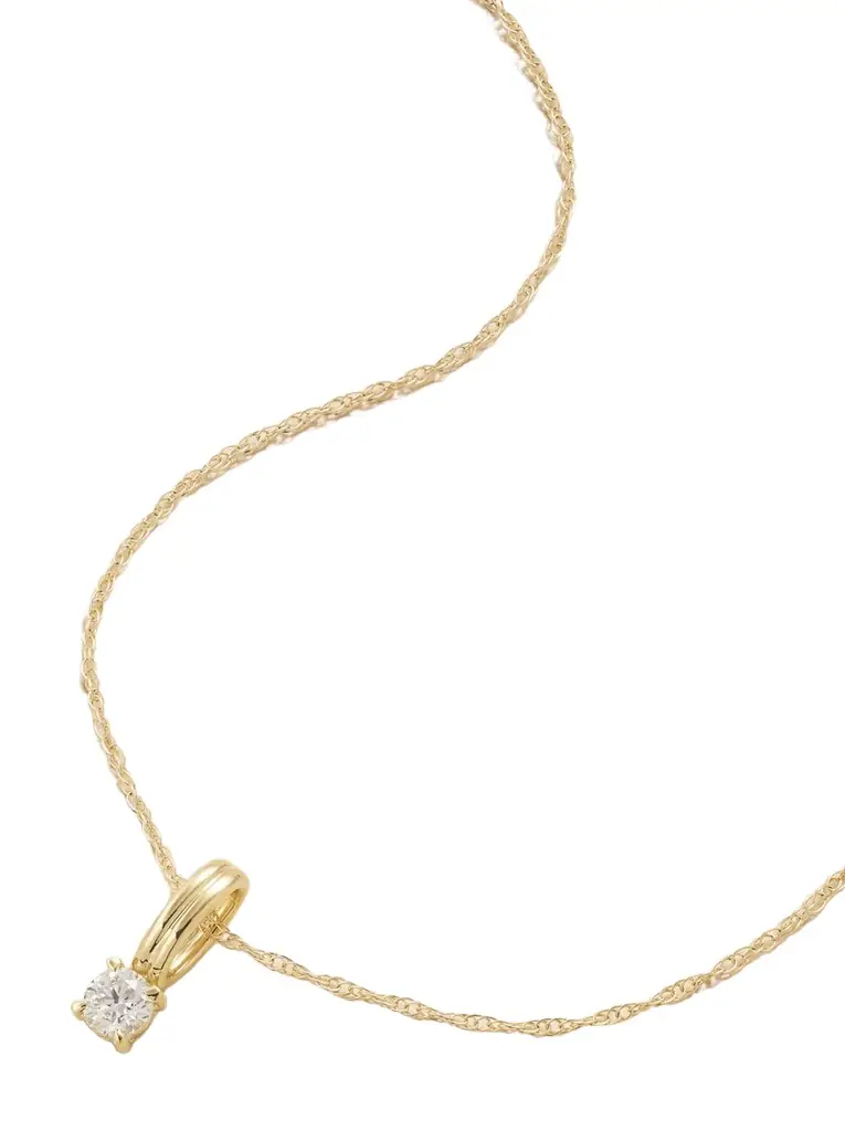 STONE AND STRAND Flow 14-karat Gold Diamond Necklace