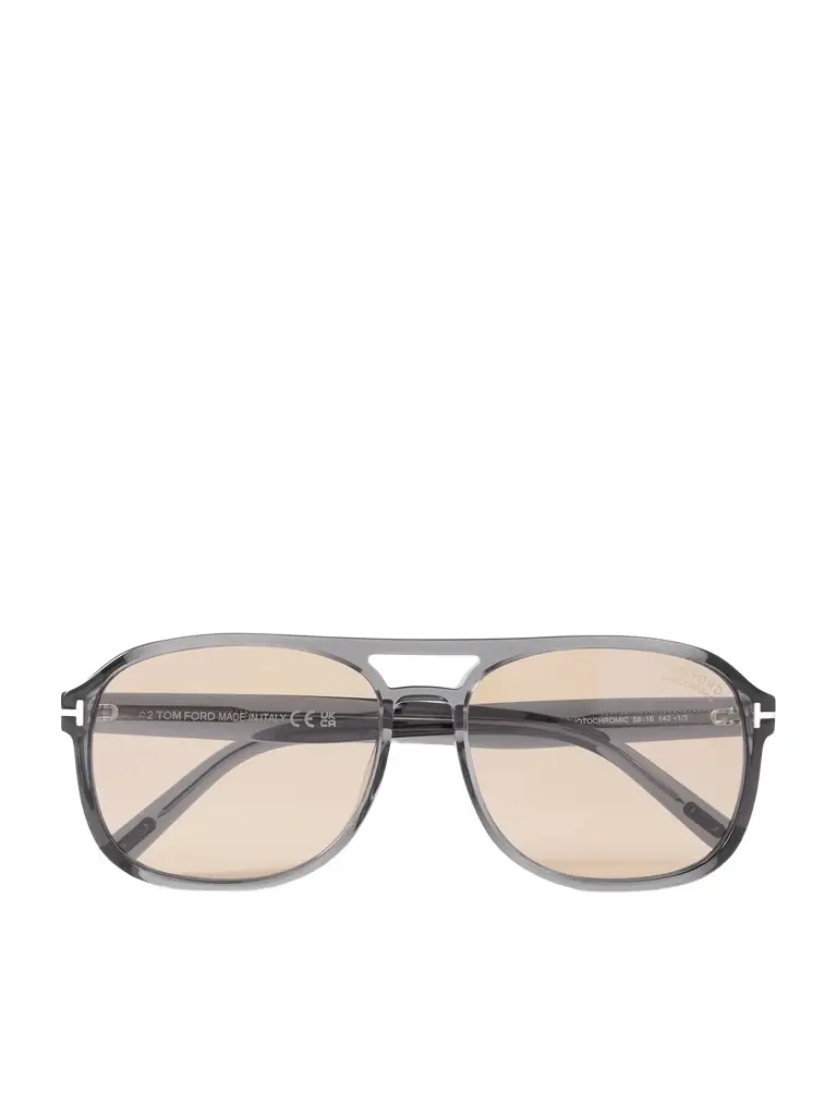 Tom Ford Rosco Aviator-style Acetate Sunglasses