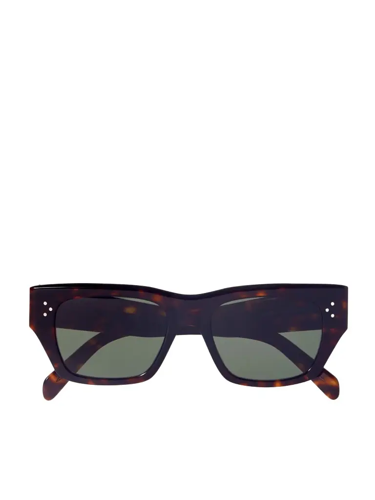CELINE Eyewear Square-frame Tortoiseshell Acetate Sunglasses