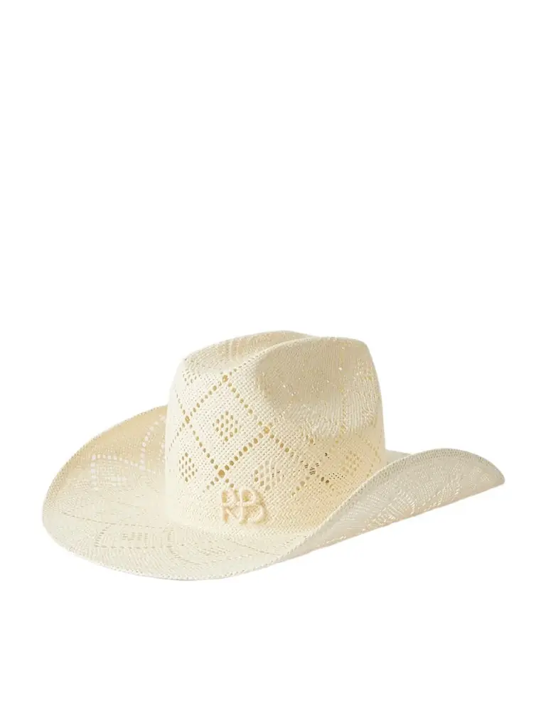 Ruslan Baginskiy Cowboy Embroidered Straw Hat