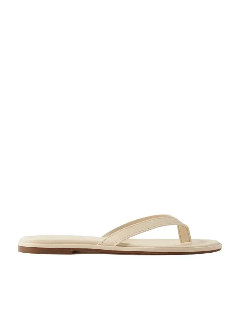 aeyde Melody Leather Flip Flops