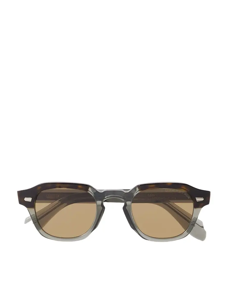 Cutler and Gross Round-Frame Acetate and Silver-Tone Sunglasses - Men