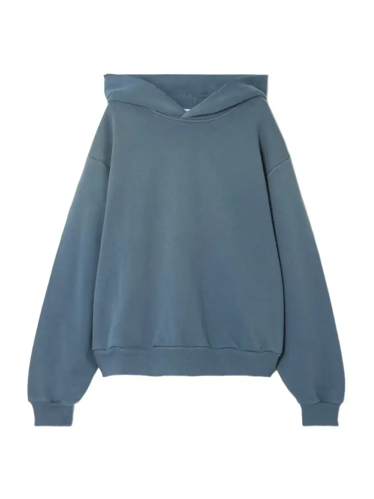 Acne Studios Printed Organic Cotton-blend Jersey Hoodie