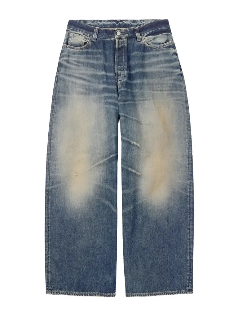 Acne Studios Wide-Leg Distressed Jeans - Men