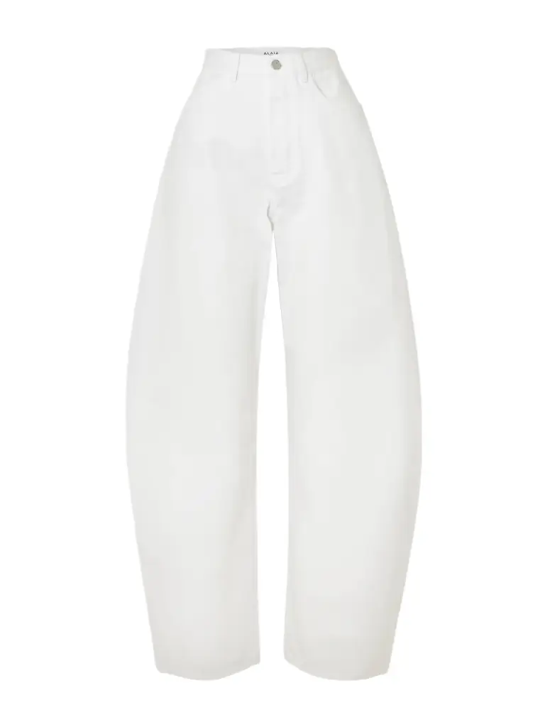 Alaïa Mid-rise Barrel-leg Jeans