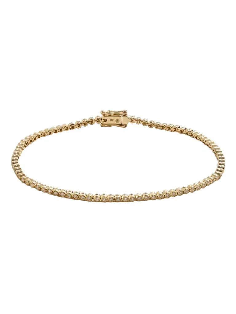 Sydney Evan Eternity 14-karat Gold Diamond Bracelet