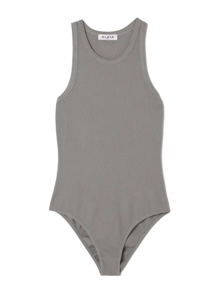 Alaïa Ribbed-knit Bodysuit