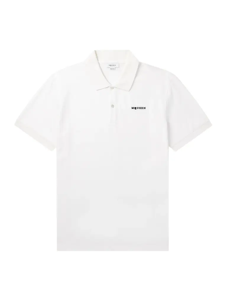 McQueen Logo-Embroidered Cotton-Piqué Polo Shirt - Men