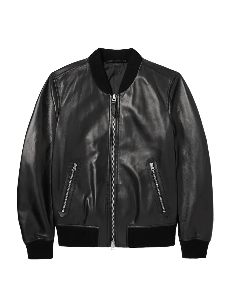 Tom Ford Leather Bomber Jacket - Men