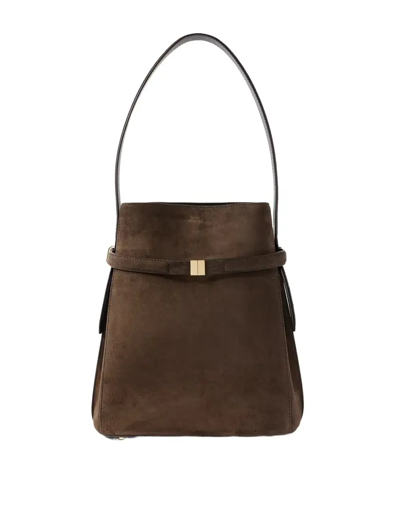 TOTEME Belted Suede Tote