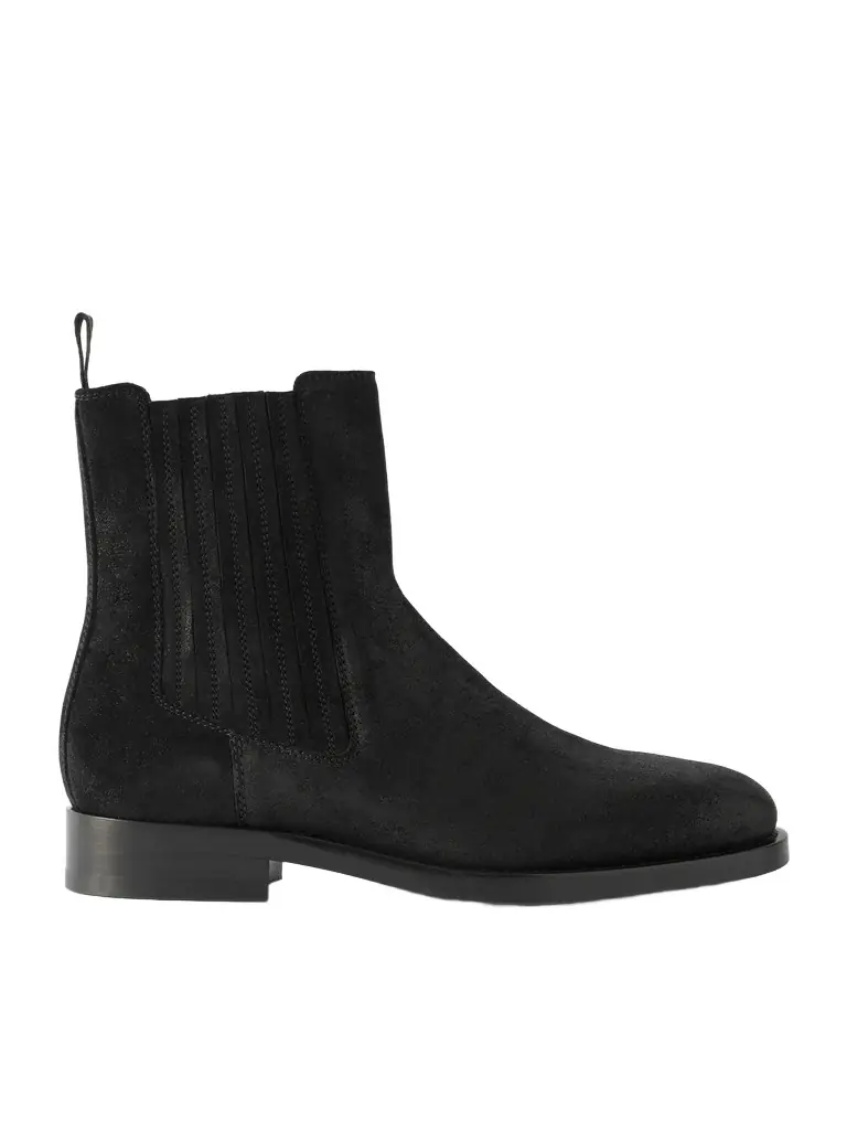 Brunello Cucinelli Waxed-Suede Chelsea Boots - Men