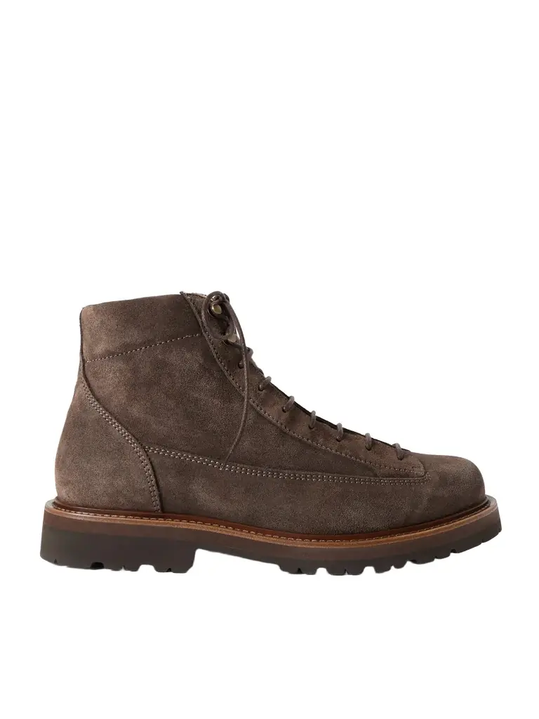 Brunello Cucinelli Suede Lace-Up Boots - Men
