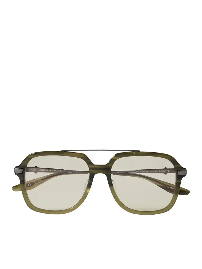 BARTON PERREIRA D. Ellis Aviator-style Acetate And Titanium Sunglasses