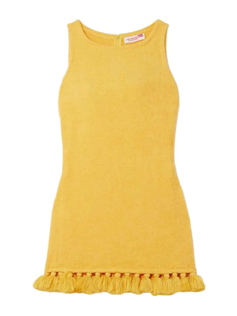cap d'antibes tasseled cotton-terry mini dress Cap d'Antibes Tasseled Cotton-terry Mini Dress | Women's