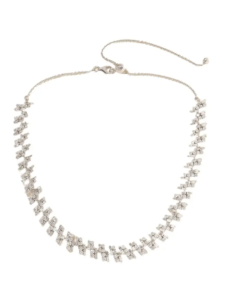 Kamyen 18-karat White Gold Diamond Choker