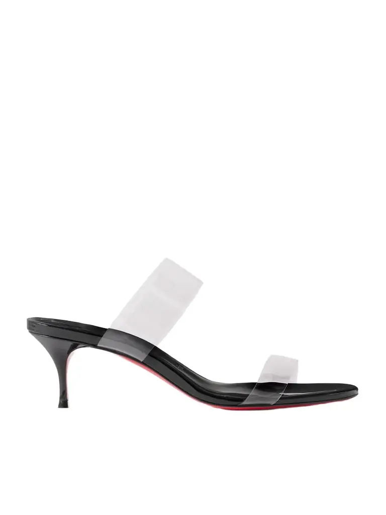 Christian Louboutin Just Nothing 55 Pvc Mules