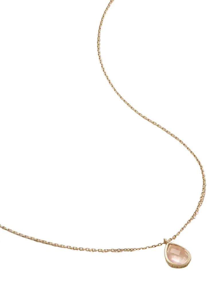 Mateo 14-karat Gold Topaz Necklace
