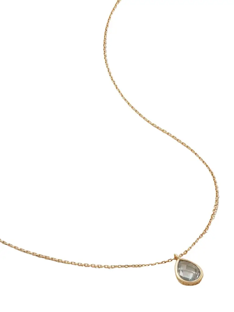 Mateo 14-karat Gold Topaz Necklace