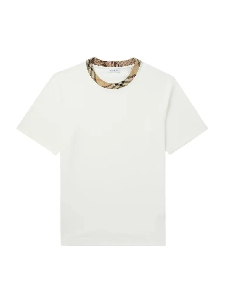 Burberry Checked Cotton-Jersey T-Shirt - Men