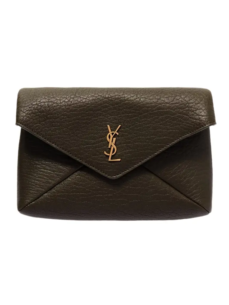 Saint Laurent Cassandre Textured-leather Shoulder Bag