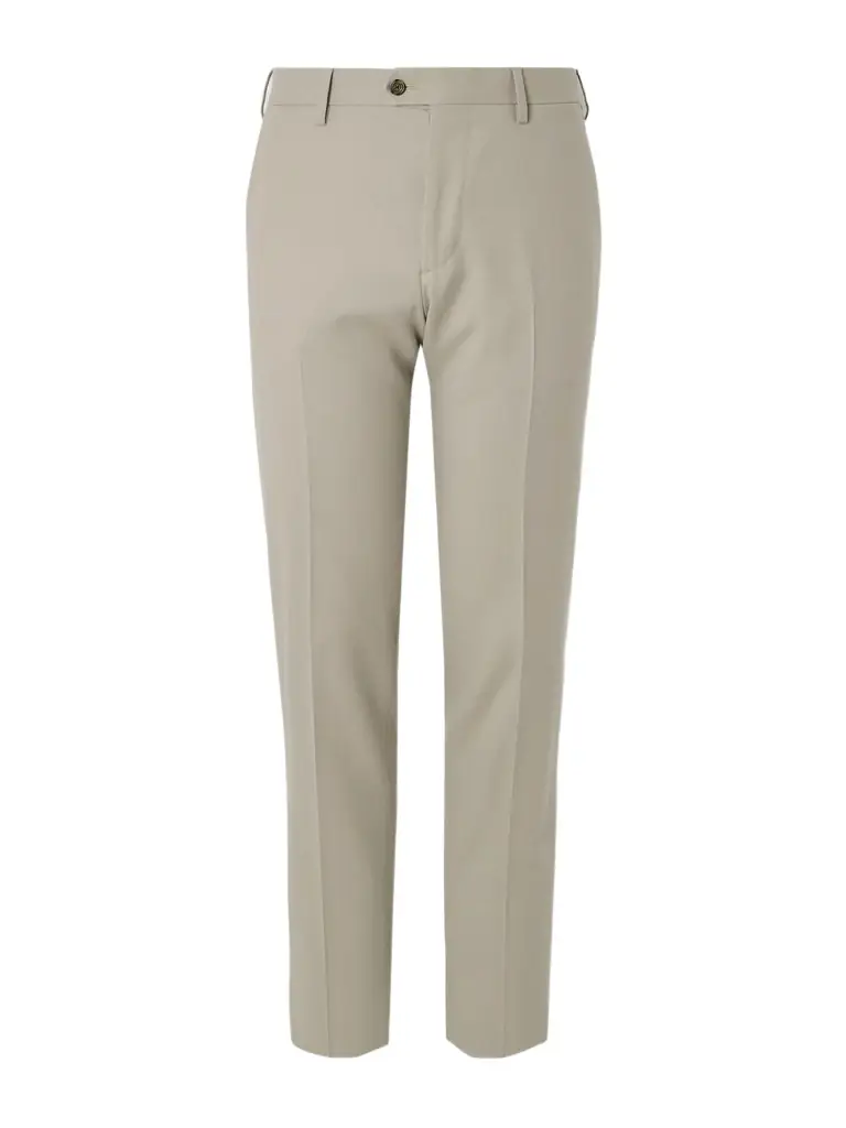 Lardini Straight-Leg Virgin Wool-Blend Suit Trousers - Men