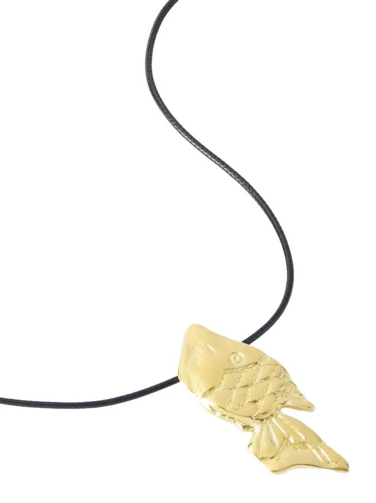 YSSO Pisces Recycled Gold-plated Cord Necklace