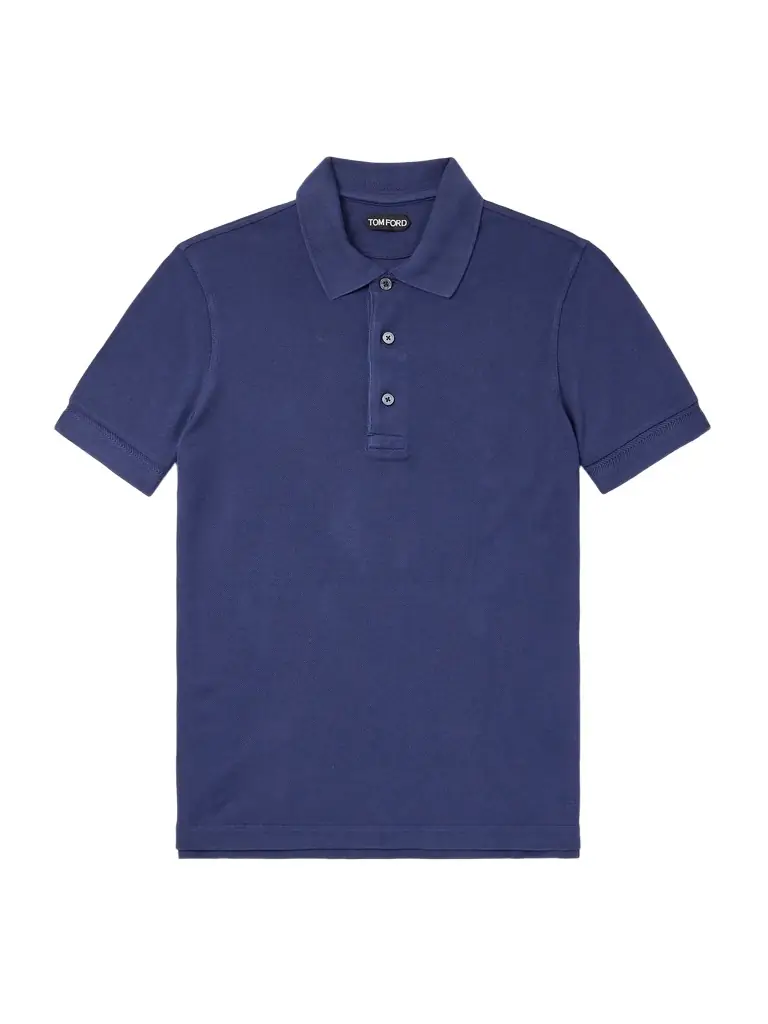 Tom Ford Slim-Fit Lyocell and Cotton-Blend Piqué Polo Shirt - Men