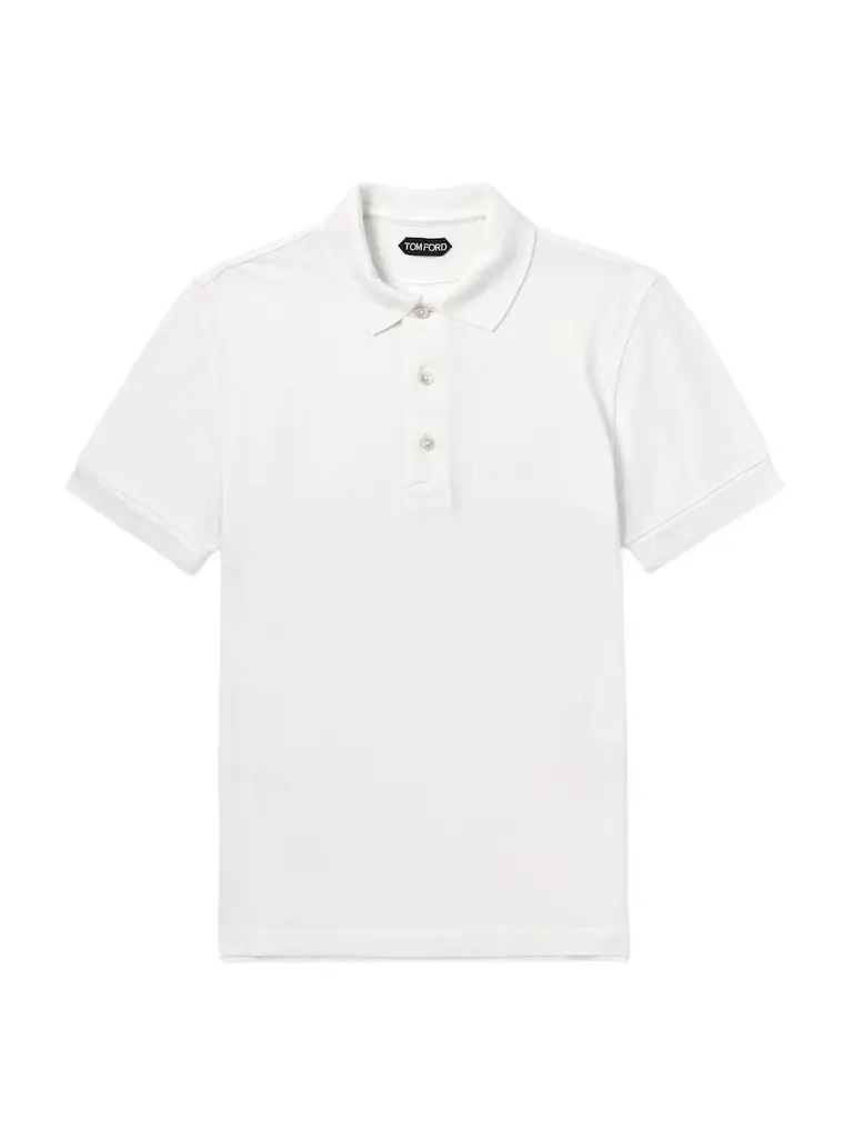 Tom Ford Slim-Fit Lyocell and Cotton-Blend Piqué Polo Shirt - Men