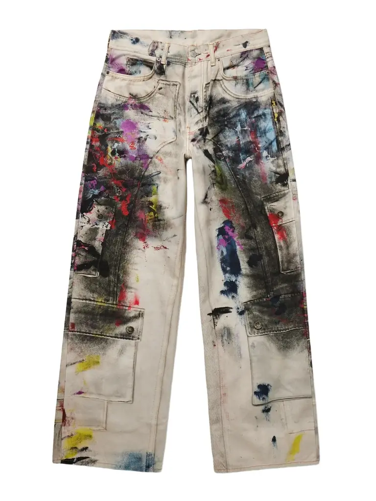 Acne Studios 1981 Wide-Leg Trompe L'oeil Printed Jeans - Men