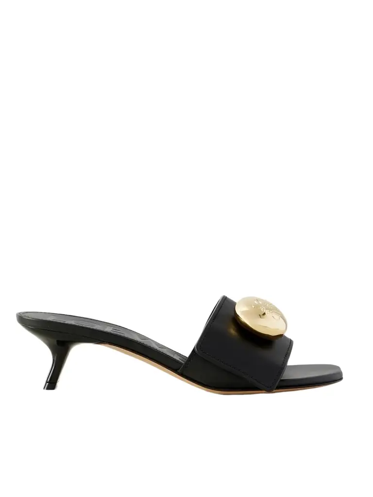 Loewe Pebble Embellished Leather Sandals