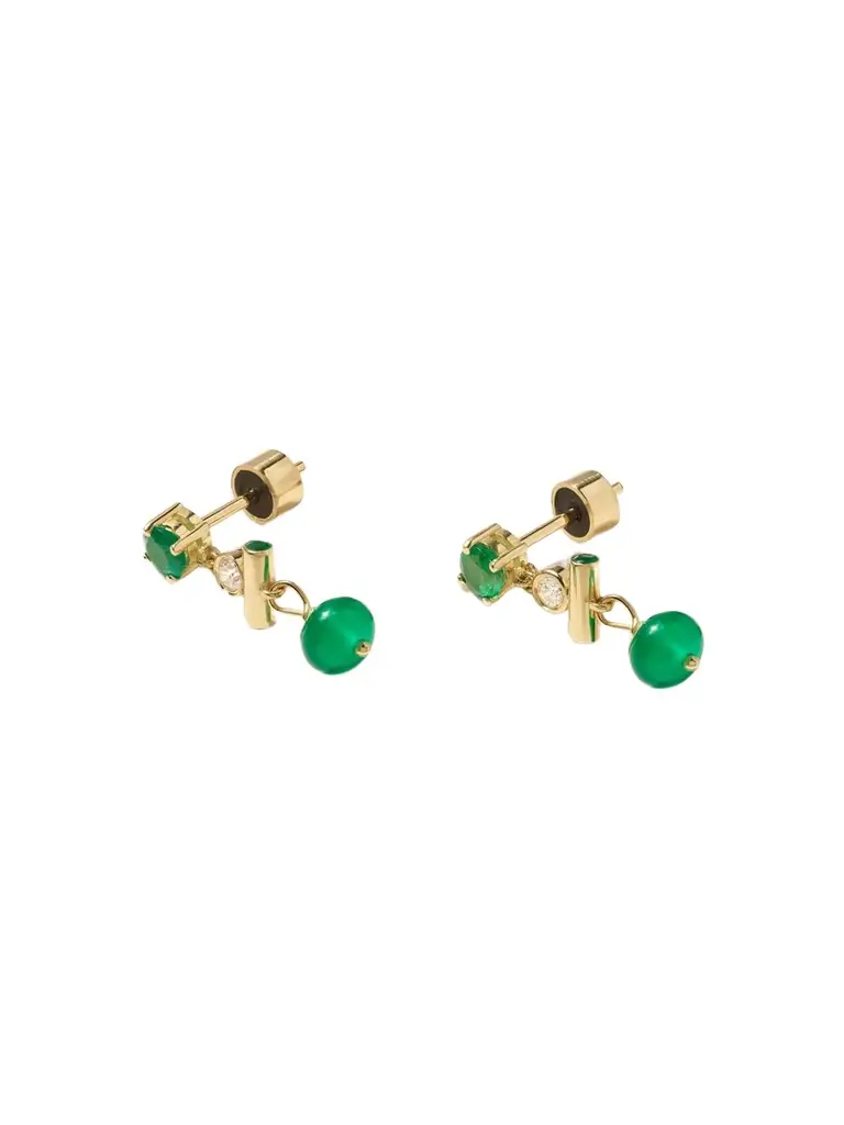 Ileana Makri 18-karat Gold Multi-stone Earrings