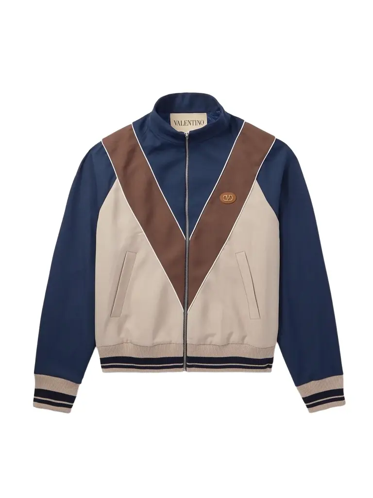 Valentino Garavani VLOGO Logo-Appliquéd Jersey Track Jacket - Men