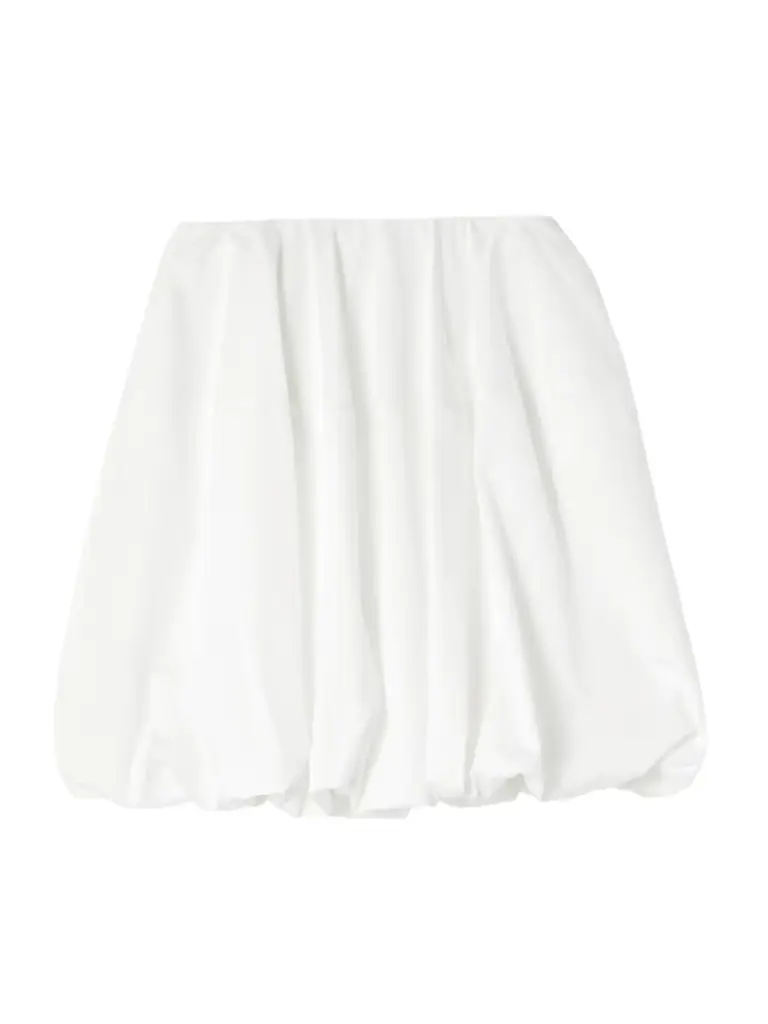 Alaïa Gathered Cotton-poplin Mini Skirt