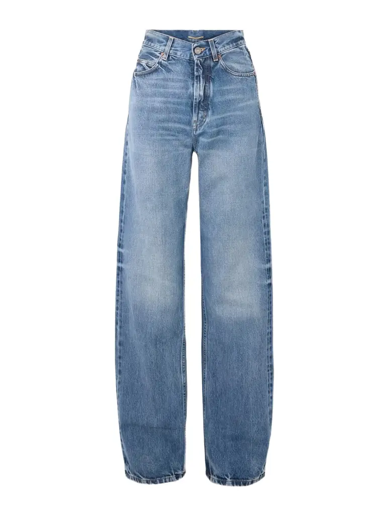 Saint Laurent High-rise Wide-leg Jeans