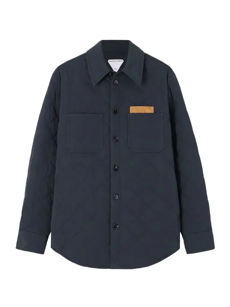 Bottega Veneta Suede-trimmed Quilted Cotton-blend Shell Jacket