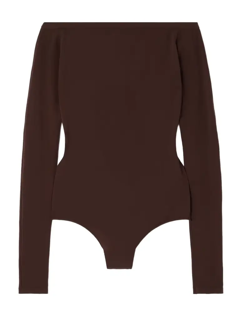 Alaïa Off-the-shoulder Stretch-jersey Bodysuit