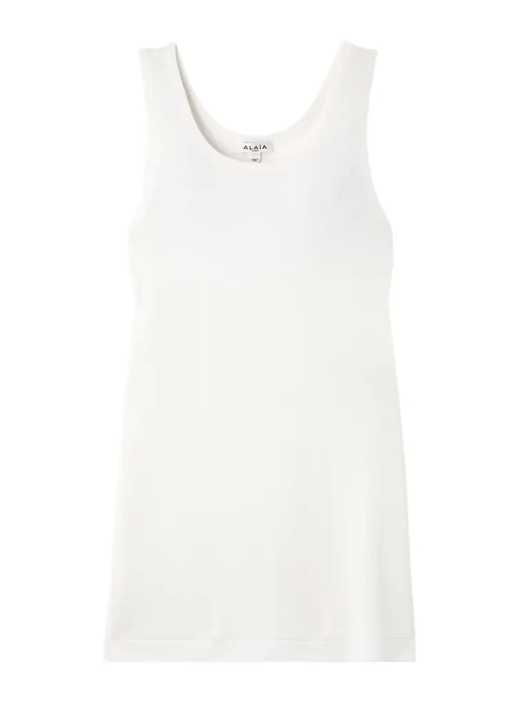 Alaïa Cotton-blend Mini Dress