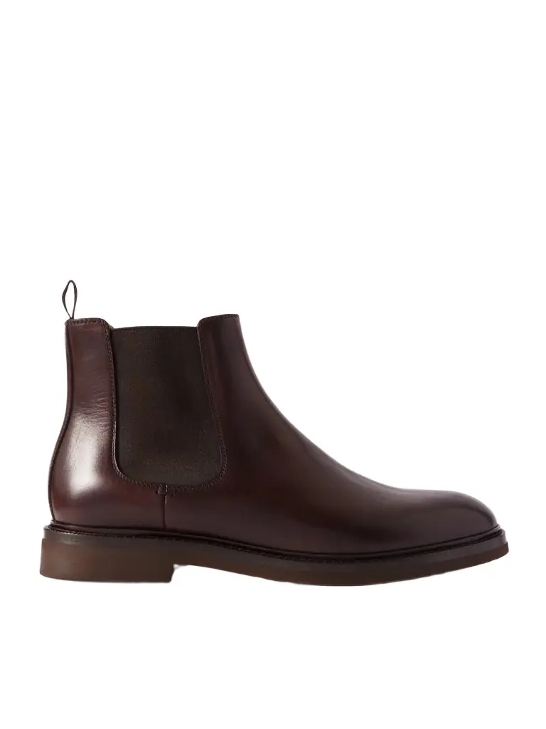 Brunello Cucinelli Leather Chelsea Boots - Men