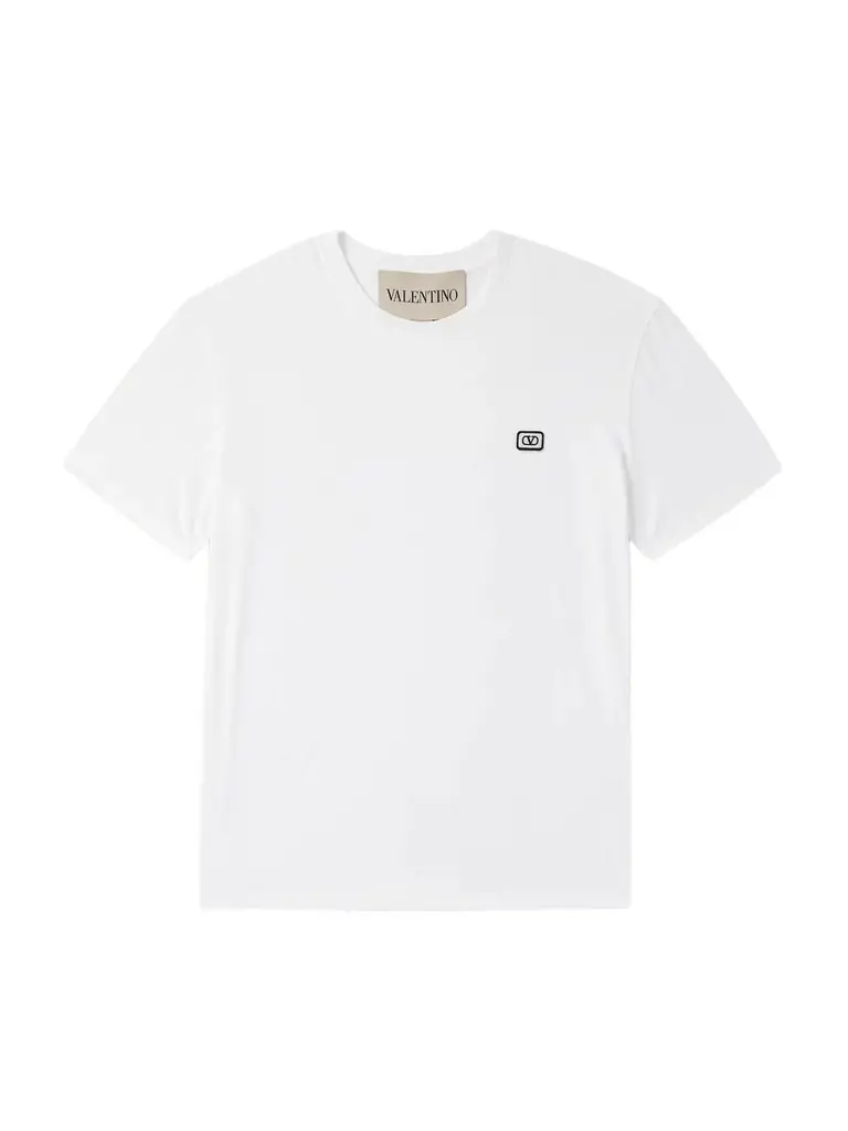 Valentino Garavani Logo-Appliquéd Cotton-Jersey T-Shirt - Men