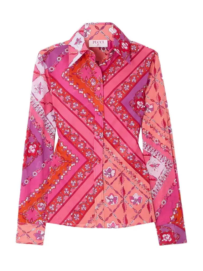 PUCCI Printed Cotton-muslin Shirt
