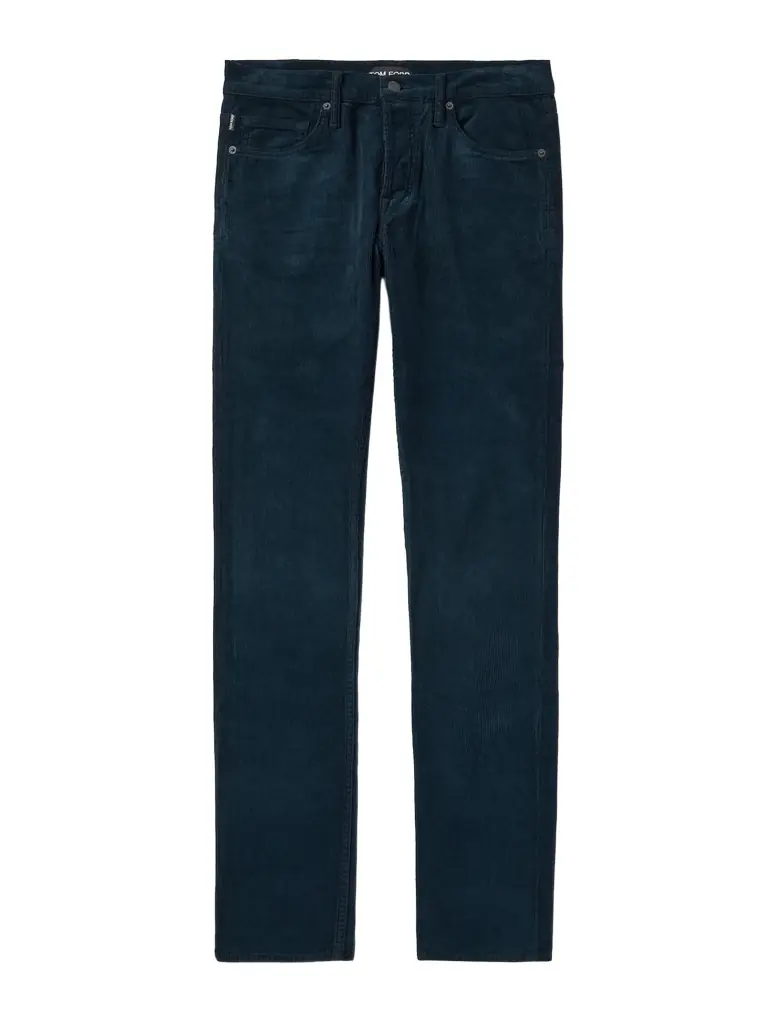 Tom Ford Slim-Fit Cotton-Blend Corduroy Trousers - Men