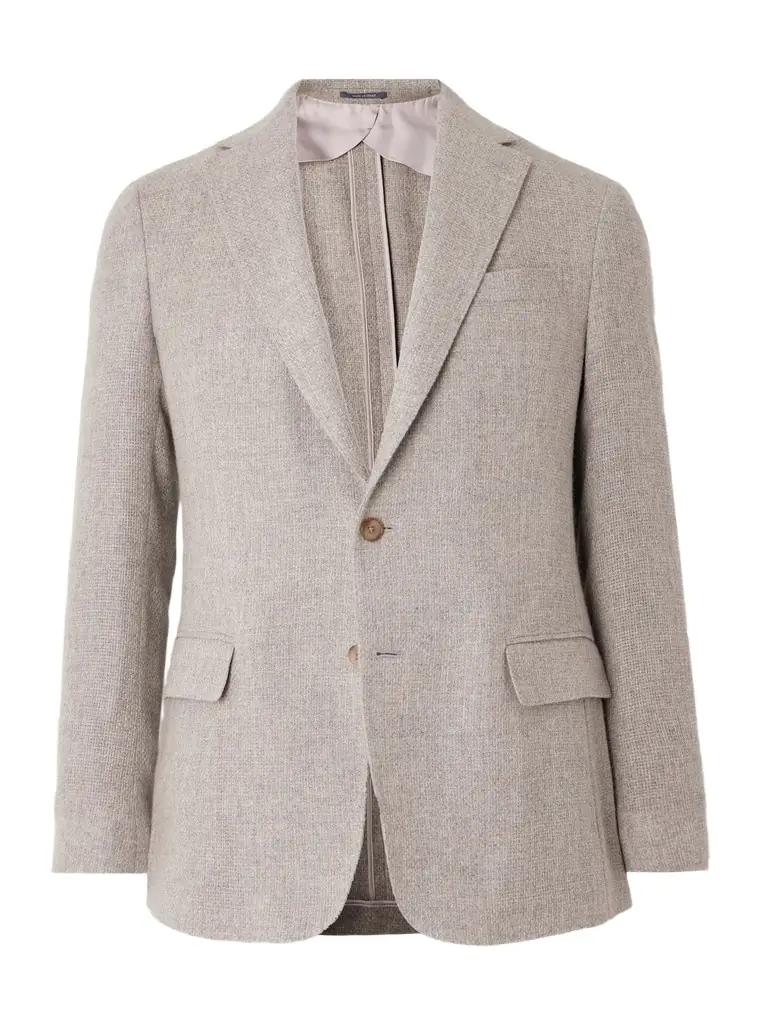 Ralph Lauren Purple Label Hadley Slim-Fit Basketweave Cashmere Blazer - Men